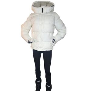 ONLY Premium White Puffer Jacket Small NWT Thinsulate Snowcore Sporty Luxe